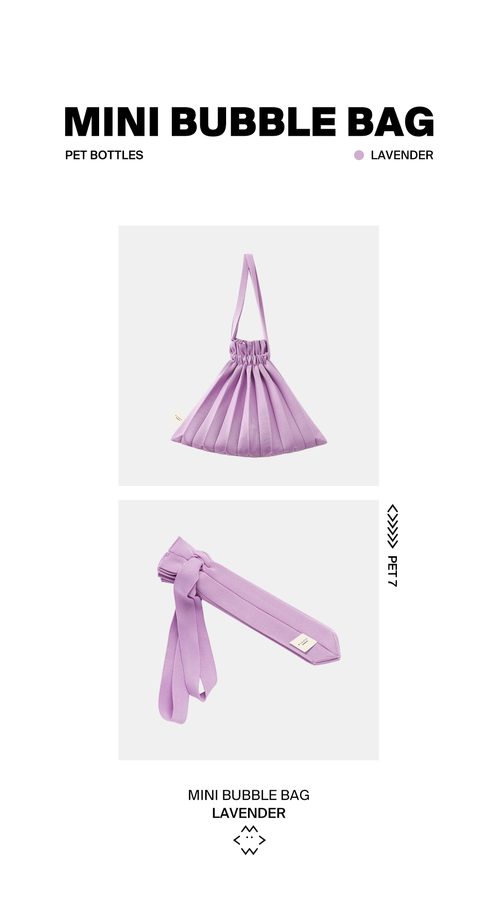 【PLEATS MAMA】ラビット ミニバブルバッグ CREAM CHERRY BLOSSOM EDITION] Mini Bubble Bag Cream : PLEATSMAMA
