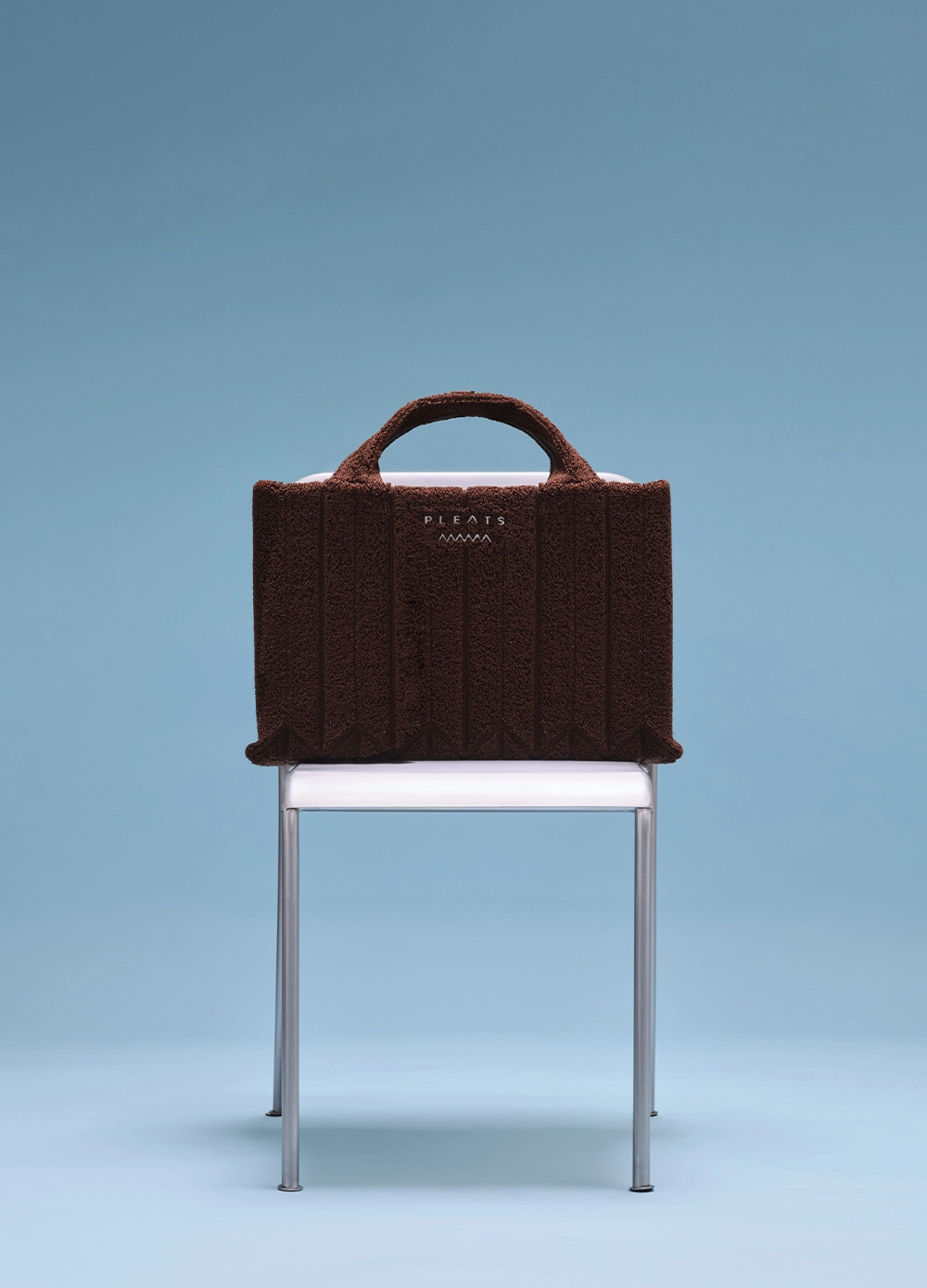 PLEATS MAMA ♥ Poodle Oversized Tote Bag /追跡付 POODLE OVERSIZED TOTE BAG CHOCOLATE : PLEATSMAMA