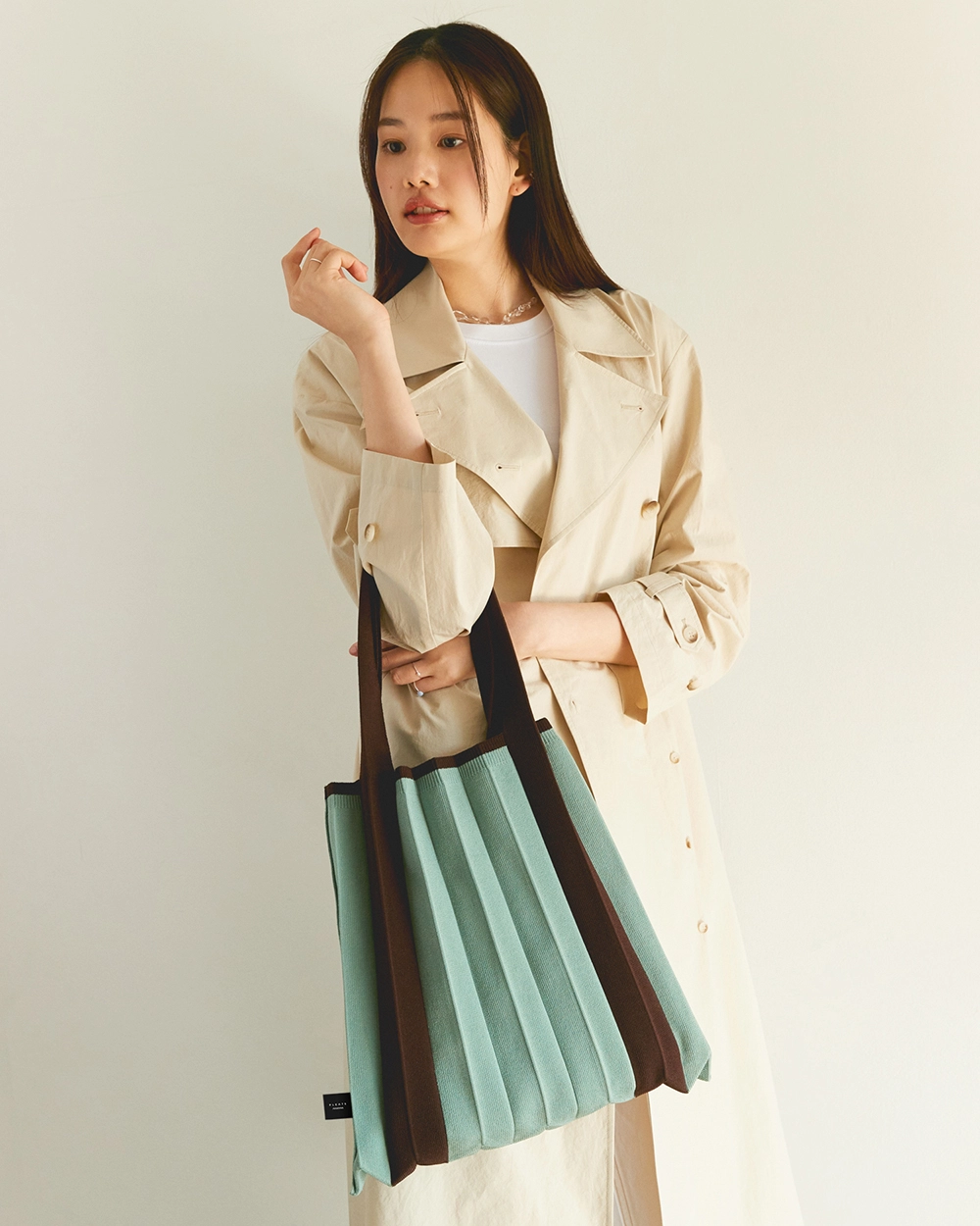 NEW【PLEATSMAMA】誕生カラー ドリーム Shoulder Bag(12 色) PLEATSMAMA: Sustainable Knit Pleats Bag