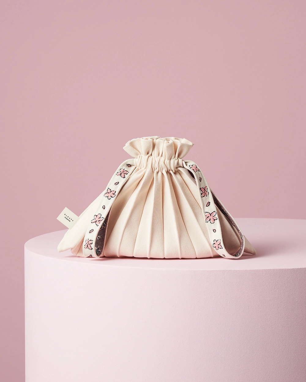 【PLEATS MAMA】ラビット ミニバブルバッグ CREAM CHERRY BLOSSOM EDITION] Mini Bubble Bag Cream : PLEATSMAMA