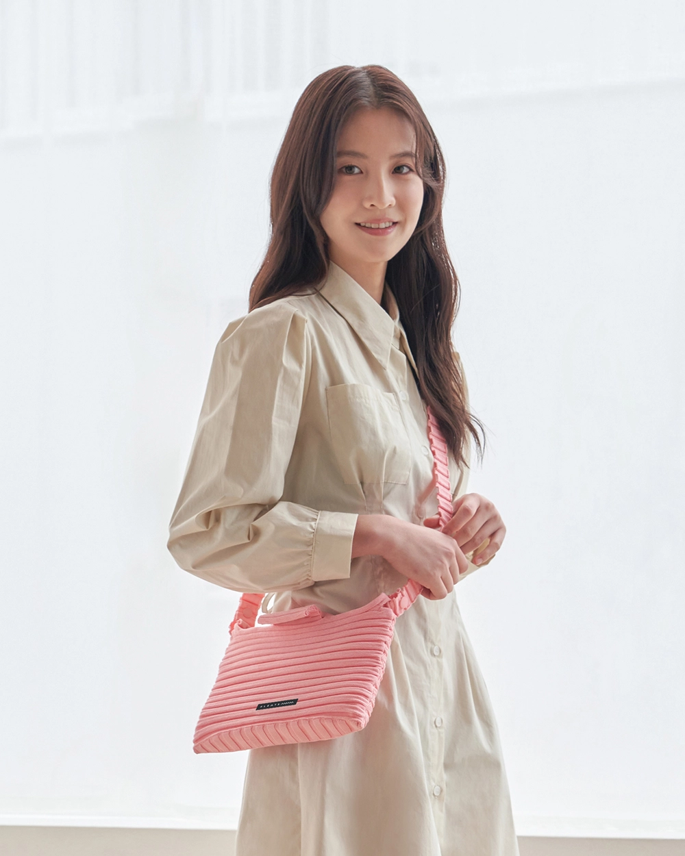 New Melody Bag M Light Pink : PLEATSMAMA: Sustainable Knit