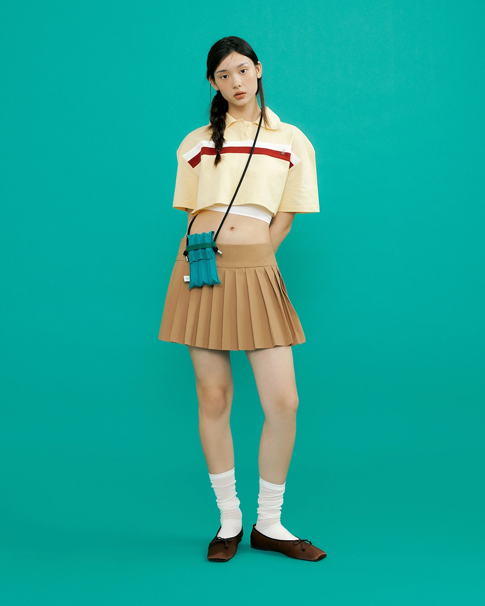 Nano Bag Green : PLEATSMAMA: Sustainable Knit Pleats Bag