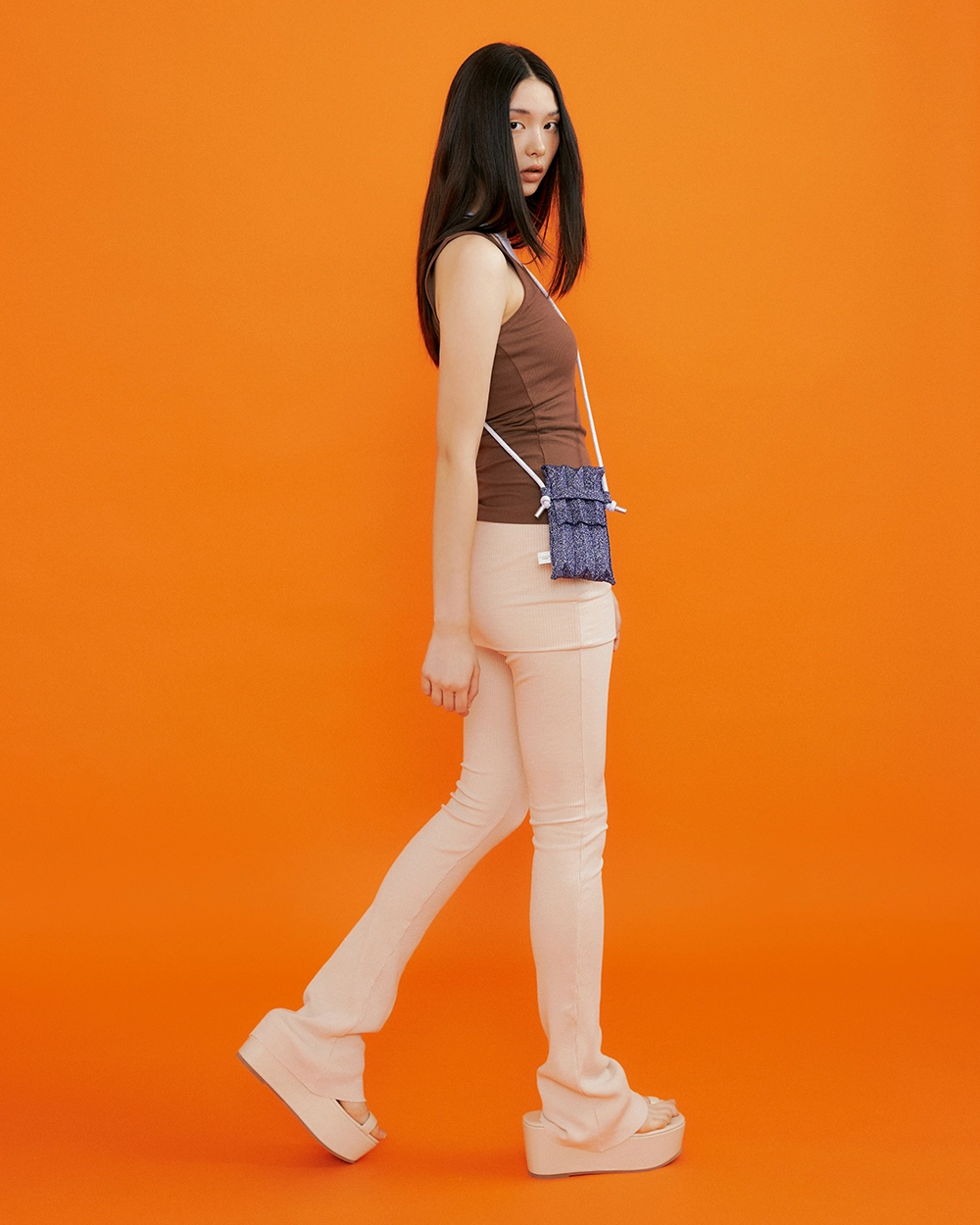 早期完売★PLEATSMAMA★NANO Bag★バッグ★日本未入荷★大人気★ Nano Bag Glitter Blue : PLEATSMAMA: Sustainable Knit Pleats Bag