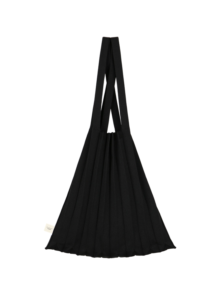 【PLEATS MAMA】BIG BOW BAG　Black Big Bow Bag Black : PLEATSMAMA: Sustainable Knit Pleats Bag