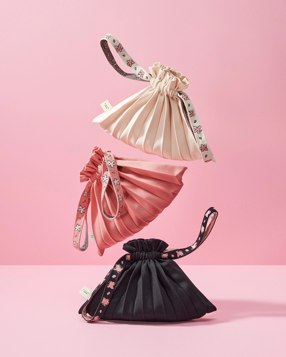 CHERRY BLOSSOM EDITION] Mini Bubble Bag Cream : PLEATSMAMA