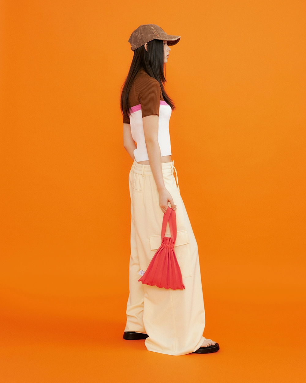 PLEATS MAMA 正規品関税込み MINI BUBBLE BAG Mini Bubble Bag Red : PLEATSMAMA: Sustainable Knit Pleats Bag