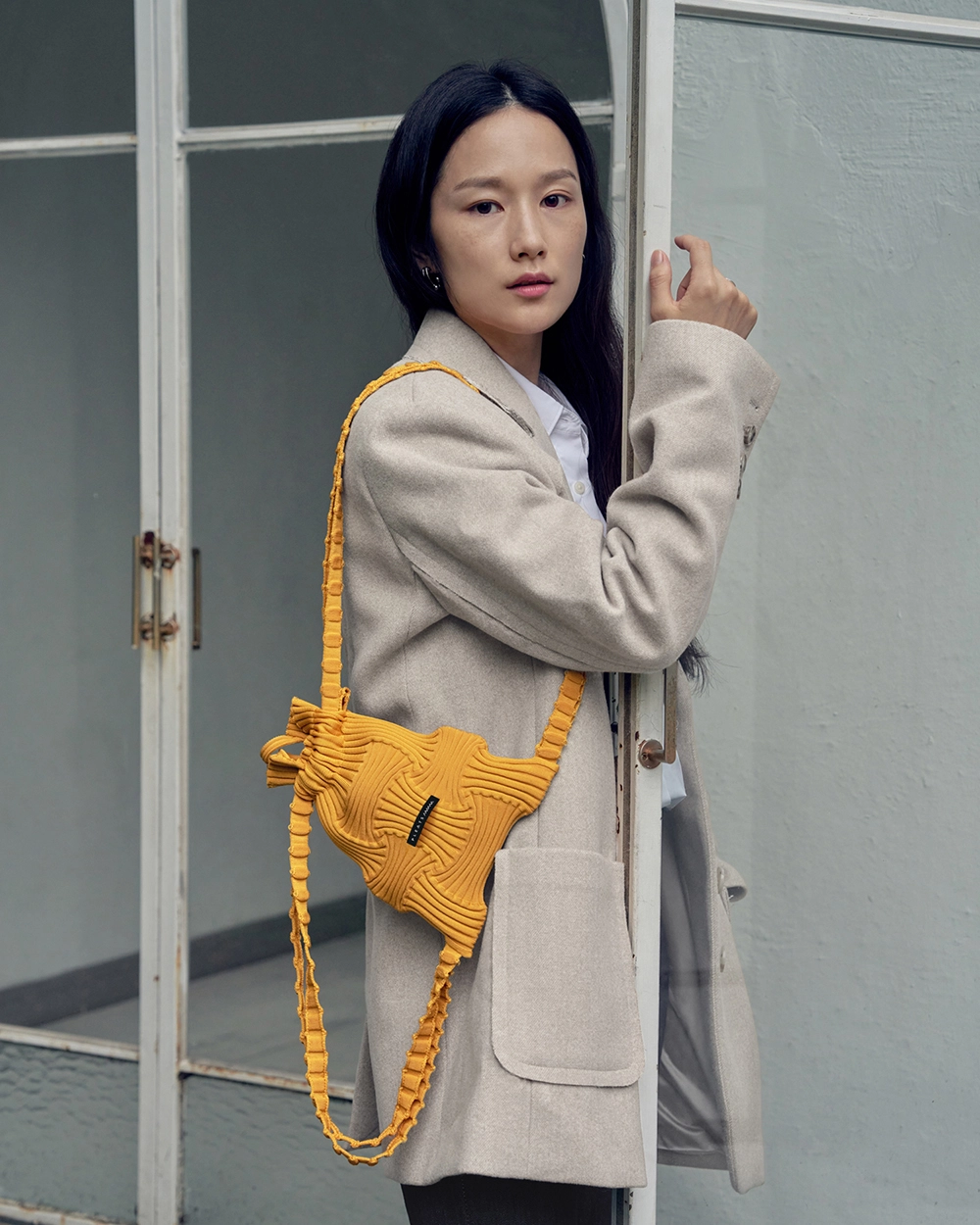 PLEATS MAMA 正規品関税込み MINI BOW BACKPACK MUSTARD MiniBow BackPack Mustard : PLEATSMAMA: Sustainable Knit