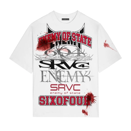 ONLY 4 LEFT ] FURRY RAT SLIM T SHIRT IN WHITE : 604SERVICE