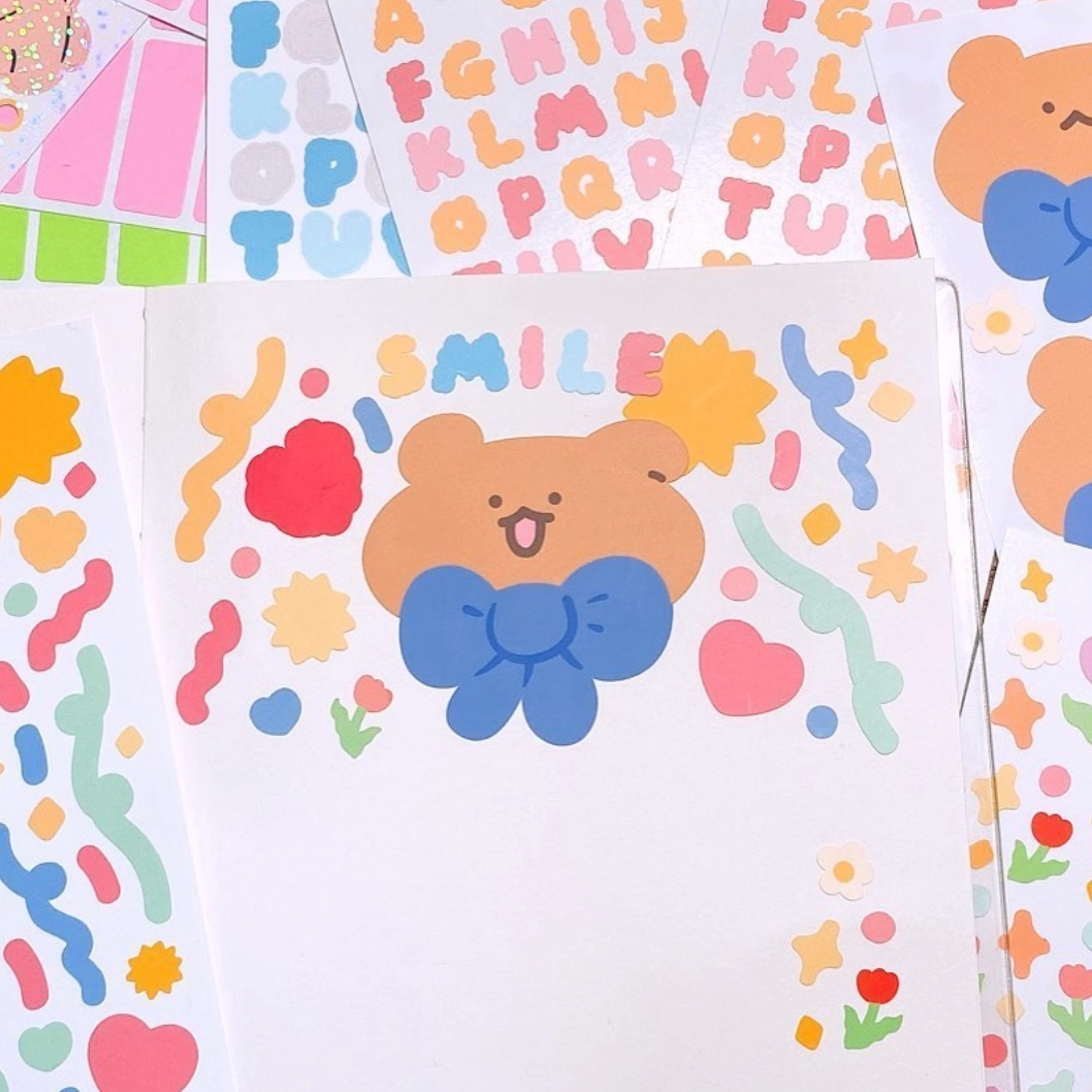 지니요니 | 컨페티 스티커 : 잠시다락, image size:1058x1058