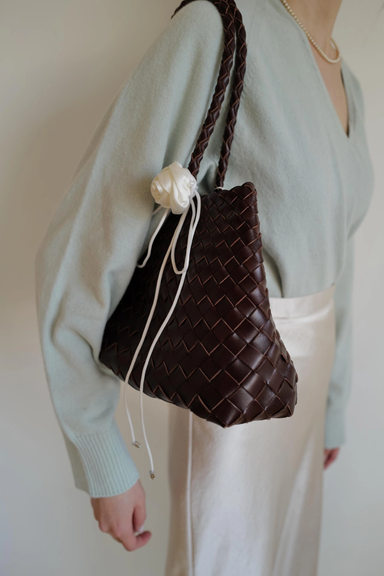トートバッグ [Graymansion] Garden Basket/Weaving Shoulder Bag (4colors) Gardener Basket_Weaving Tote Bag : 그레이맨션 GREY MANSION