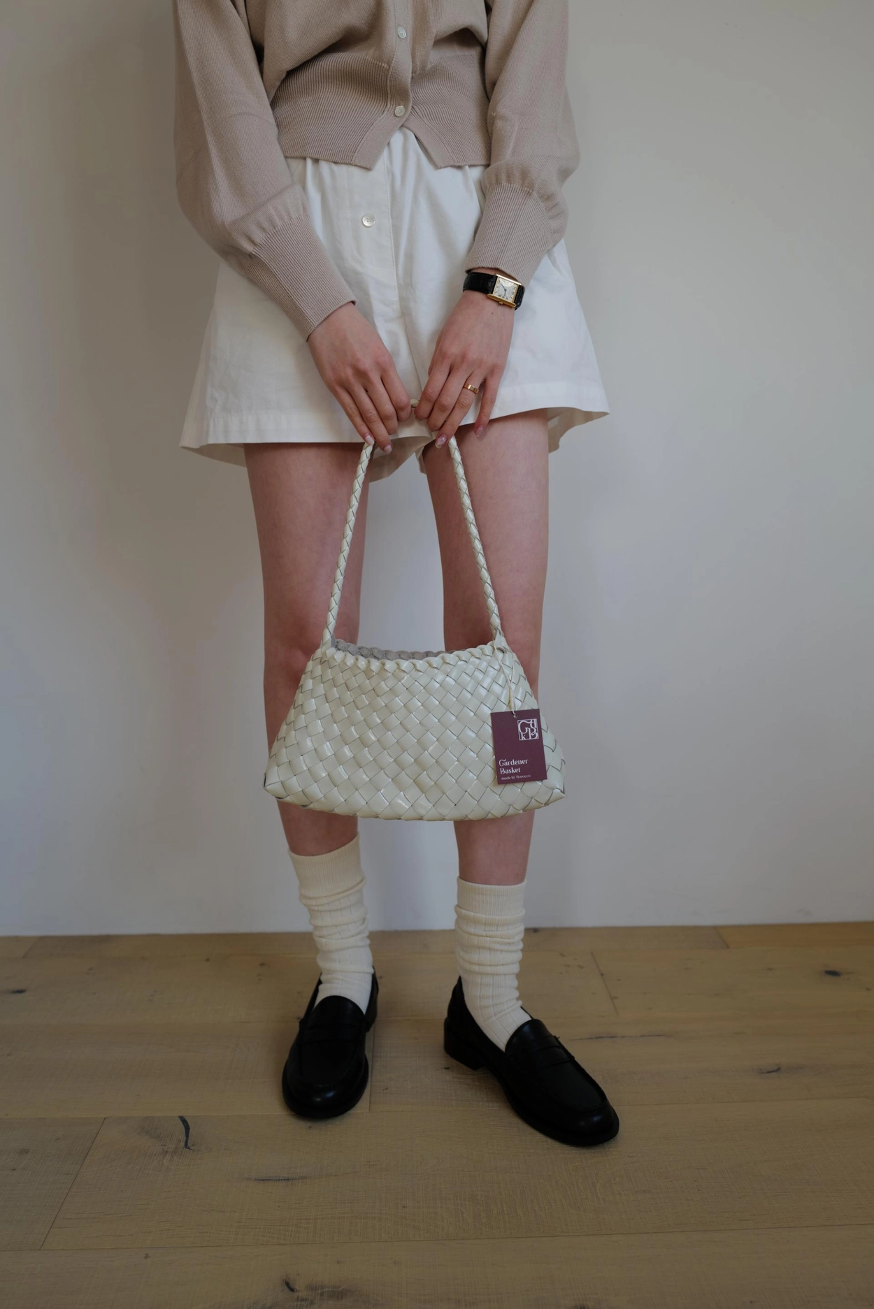 トートバッグ [Graymansion] Garden Basket/Weaving Shoulder Bag (4colors) Gardener Basket_Weaving Shoulder Bag : 그레이맨션 GREY MANSION