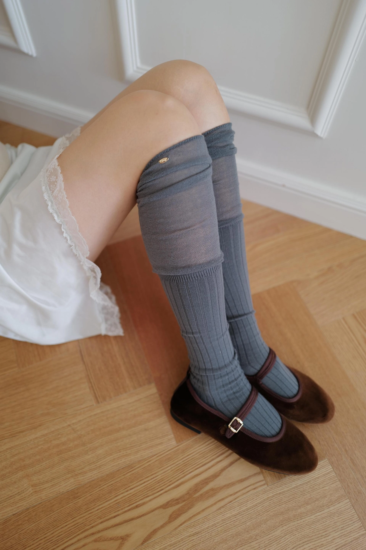 Carry Barrette Sheepskin Mary Jane Shoes : 그레이맨션 GREY