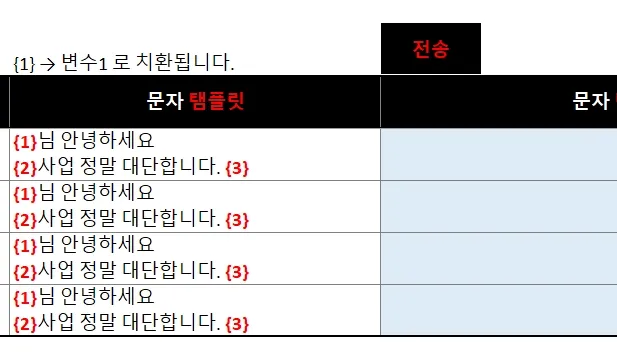 메일 맞춤형 변환 기능