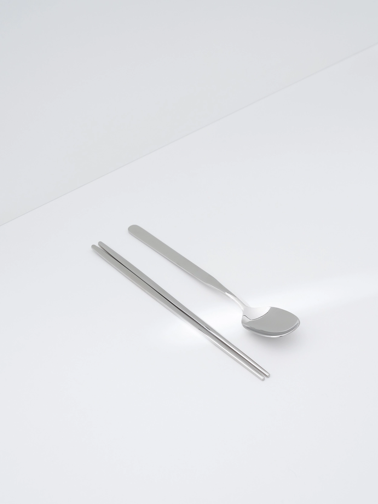Spoon and Chopstick Set Silver Edition : HORANG JAPAN
