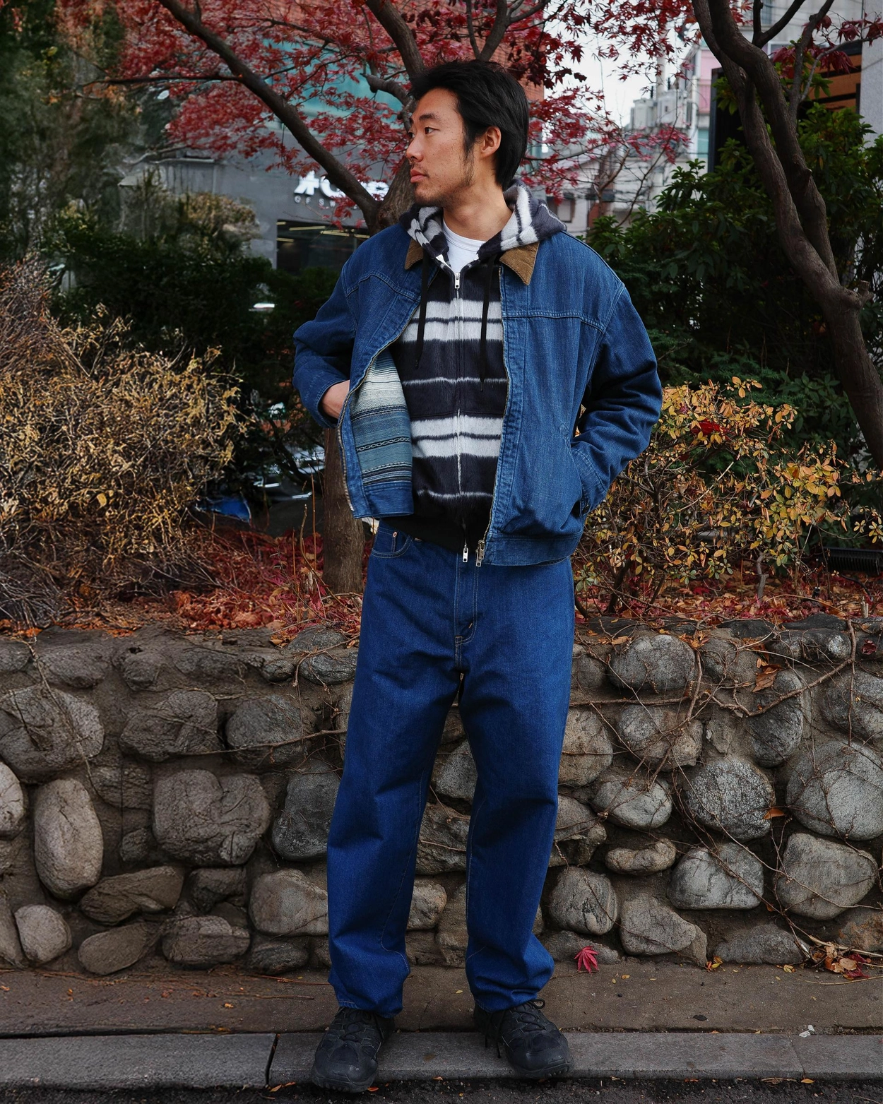 GXP Baggy Fit Denim Pants [Faded Indigo] : Semi Basement General Store