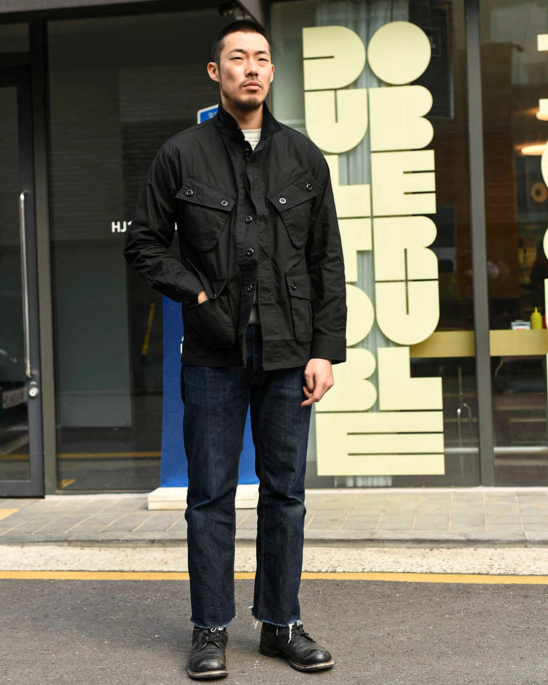 TR24SS-505 ] Jungle Fatigue Jacket [Black] : Semi Basement