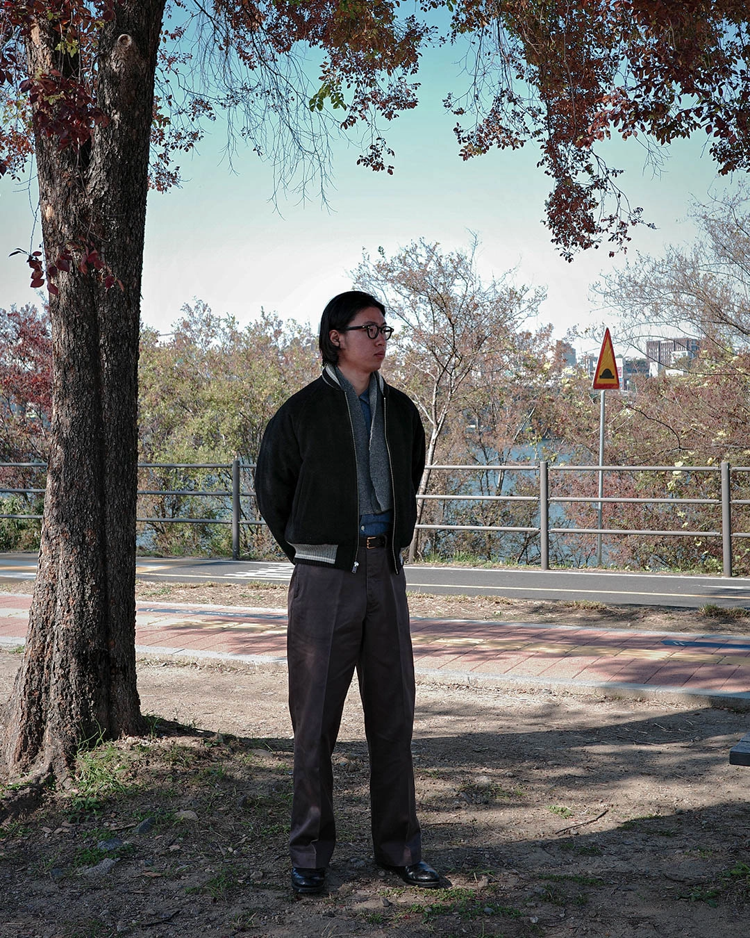 TR-CIV601 ] 40 Civilian Trousers [Slate Gray] : Semi Basement