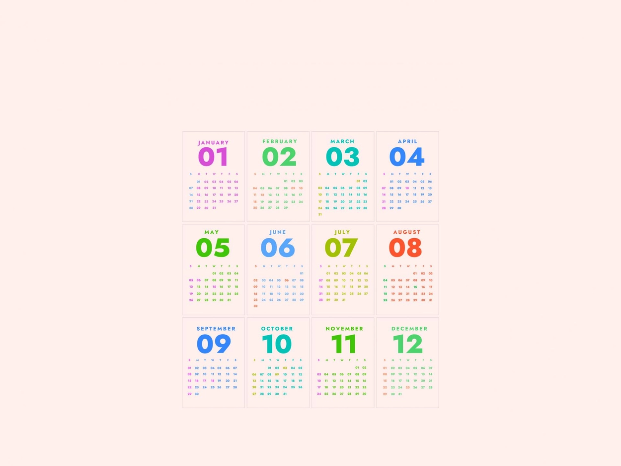 무료] 2024 캘린더 배경화면 : DT굿노트, image size:1250x937