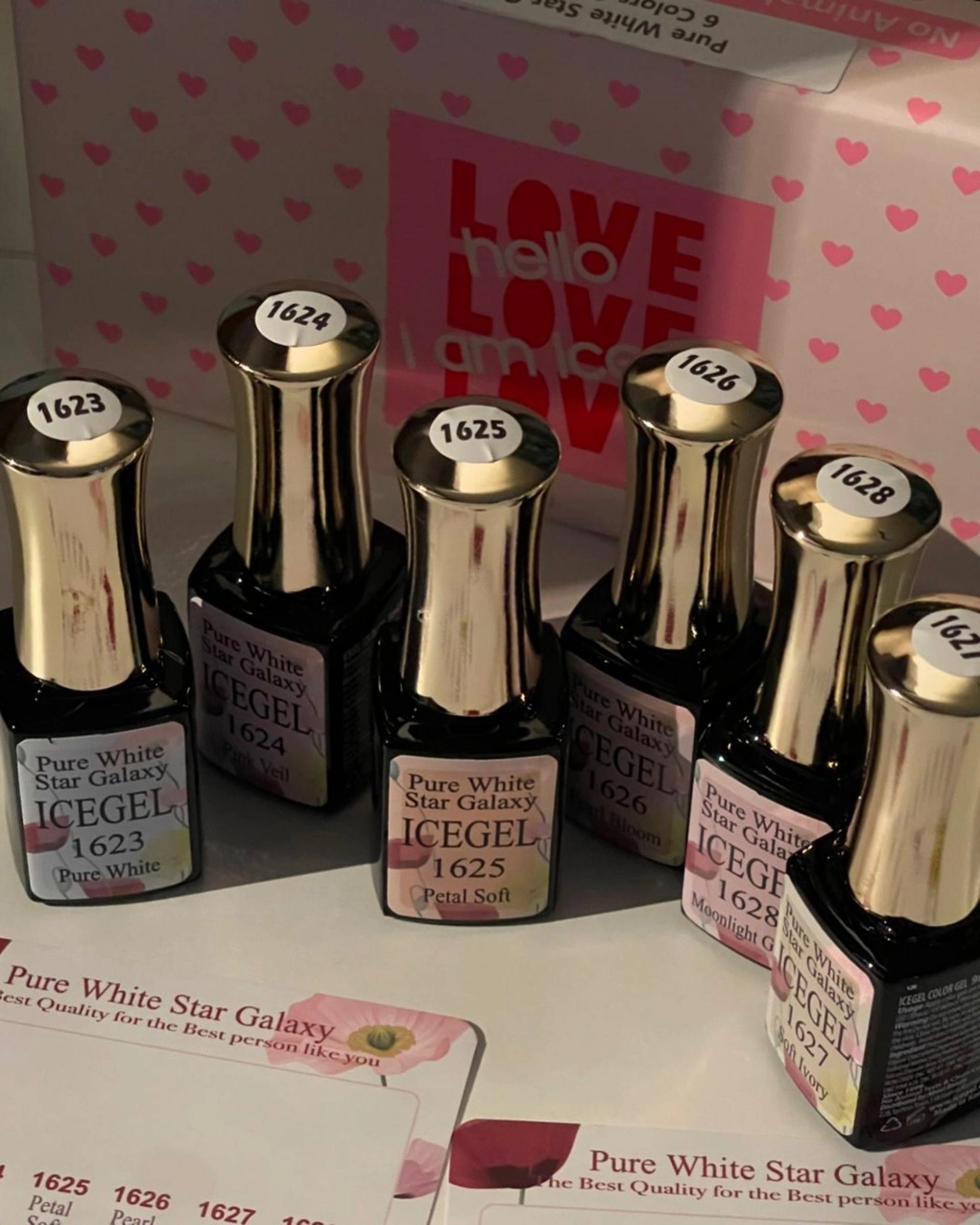 Pure White Star Galaxy Series [1623_1628] : ICEGEL