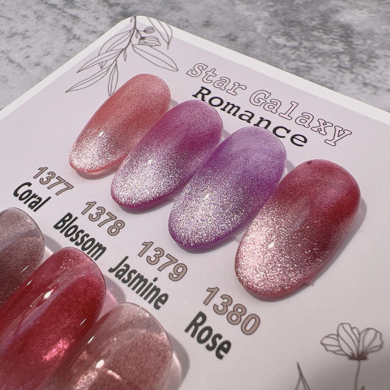 Ablack Star Galaxy Romance ジェルネイル7色セット ICE GEL アイス