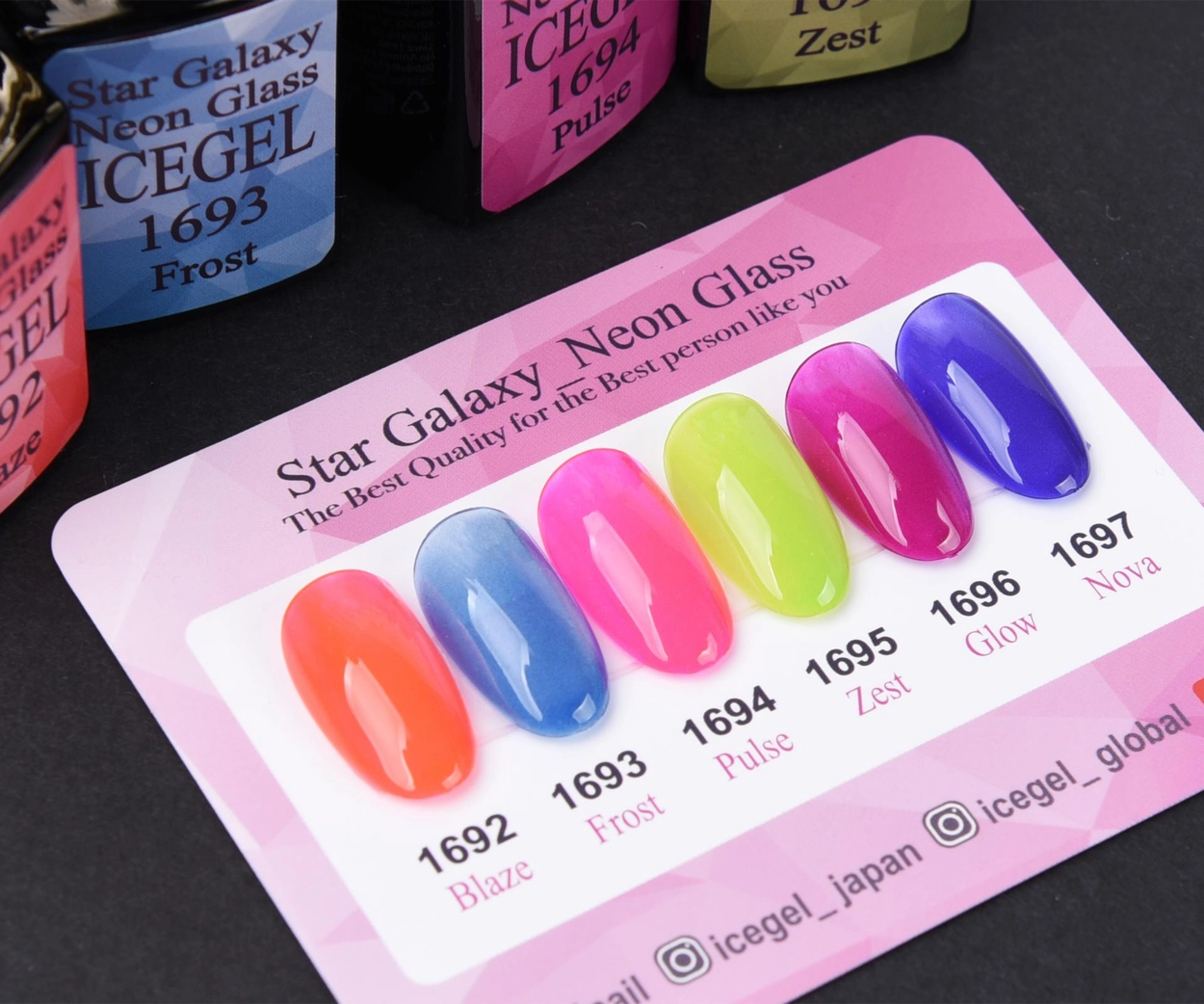 Star Galaxy Neon Glass [1692-1697] : ICEGEL