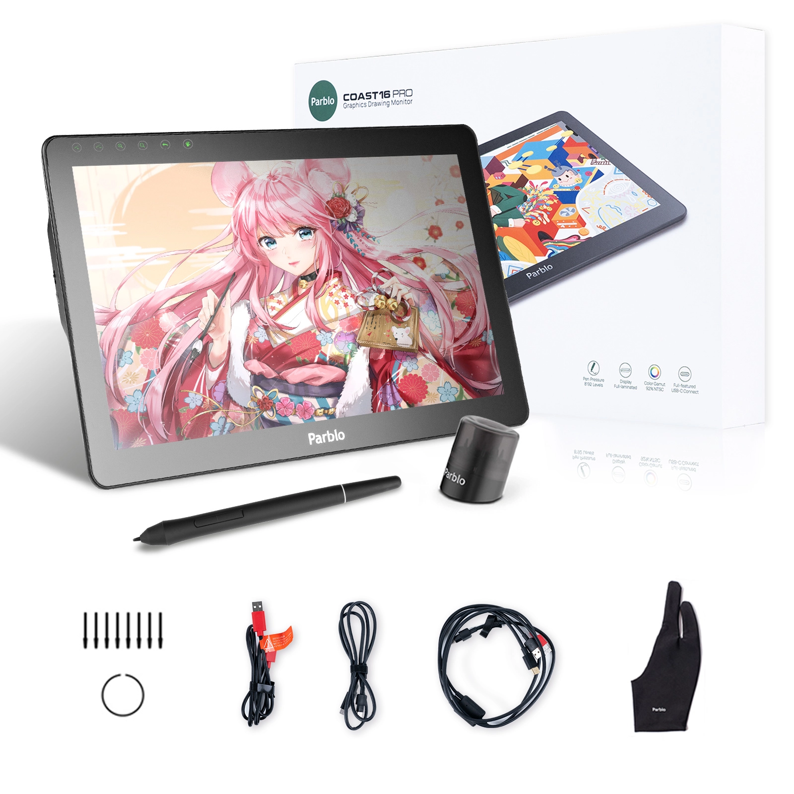 Parblo COAST 16 フルHD 15.6インチ 液晶ペンタブレット PARBLO