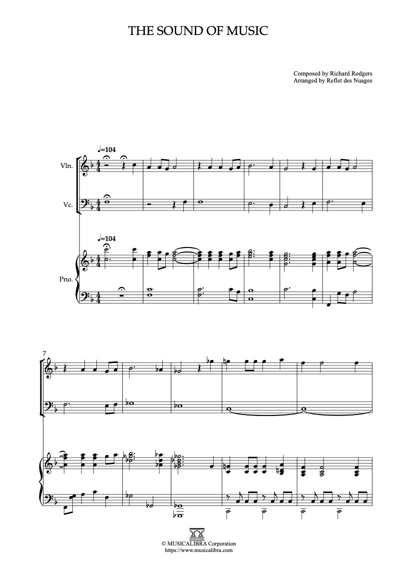ピアノ楽譜】サウンド・オブ・ミュージック / Richard Rodgers
