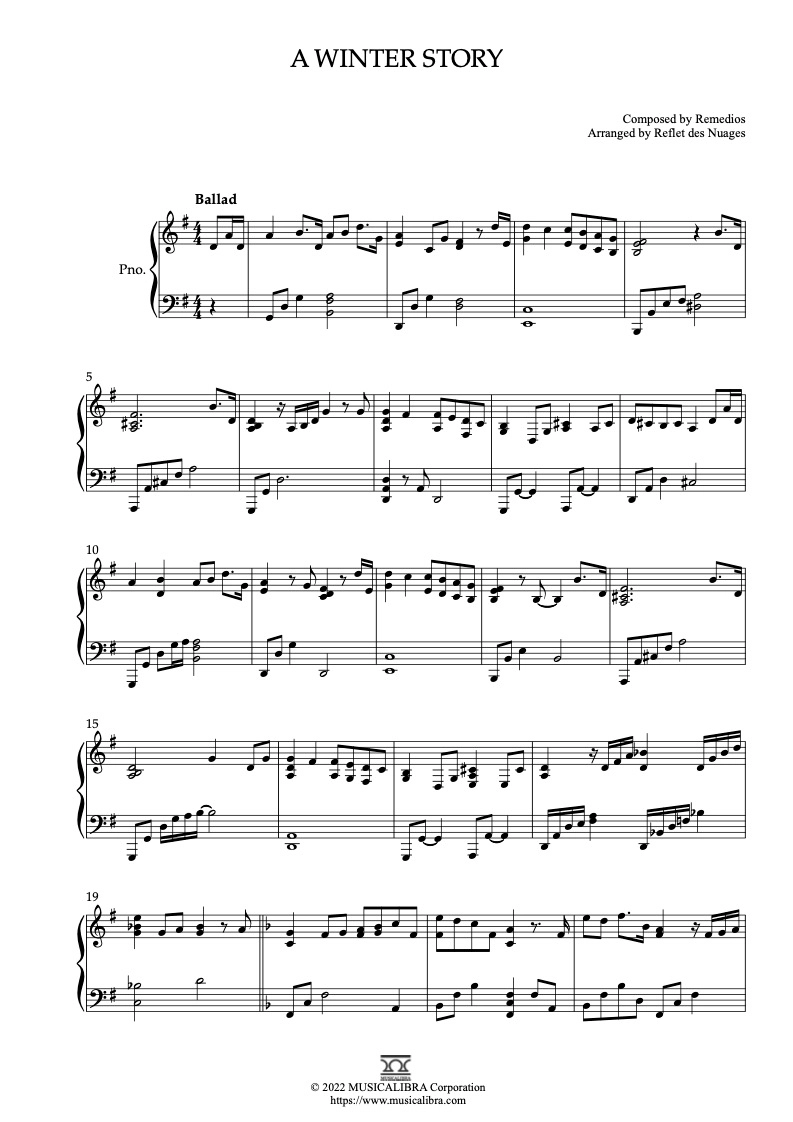 楽譜　ソロピアノ　THE ADVENTURE COLLECTION アドベンチャー (Adventure) – YOASOBI Sheet Music for Piano