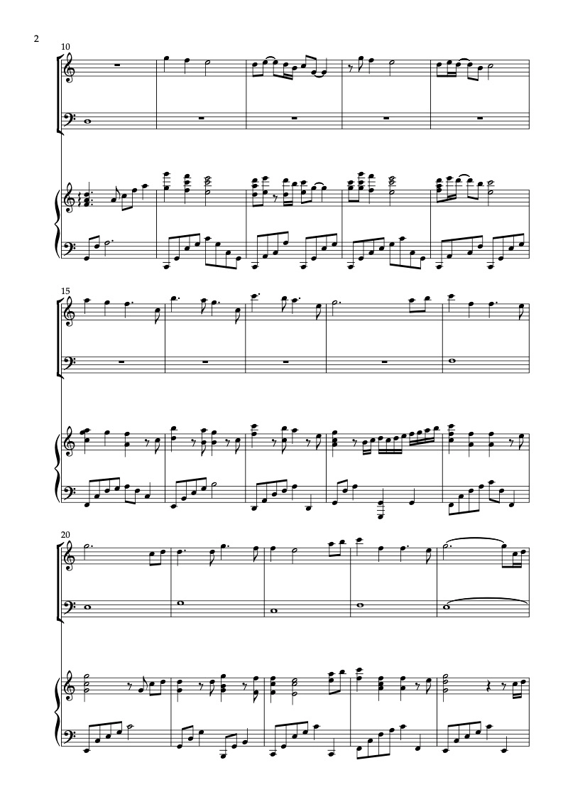 Kishio HIRAO TRIO 楽譜 フルート・バイオリン・ピアノ TRIO 楽譜