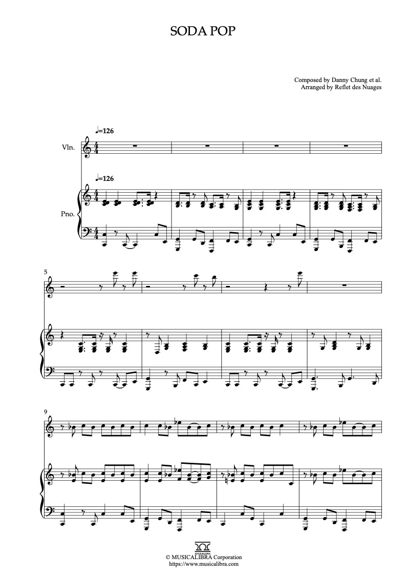 Pop Hits For Violin Duet - Partition - Violon - La Flûte De Pan