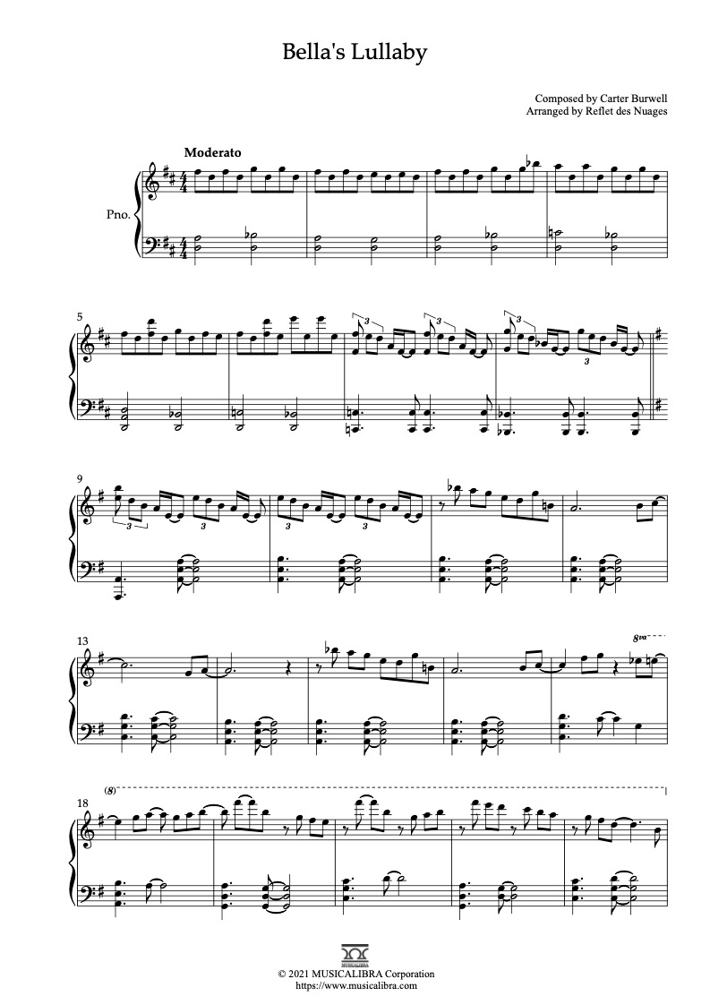 piano-solo-sheet-music-bella-s-lullaby-sheet-music-musicalibra