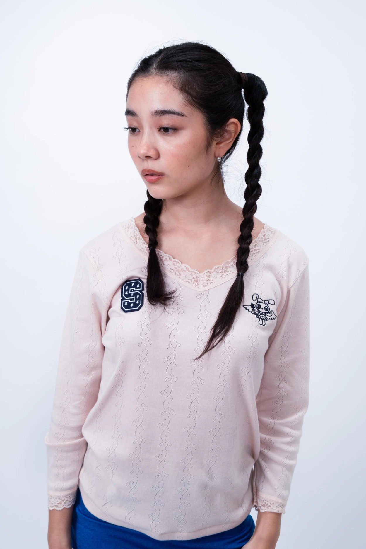 【SHALOM】I DON'T KNOW LACE TOP (PEACH) [正規品] I DON'T KNOW LACE TOP (PEACH) : @s.h.a.l.o.m.c.l.u.b