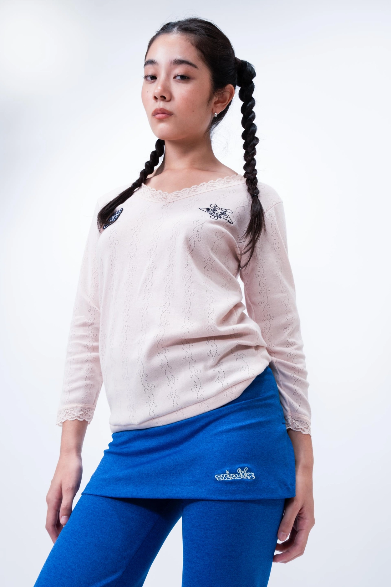 I DON'T KNOW LACE TOP (PEACH) : SHALOM