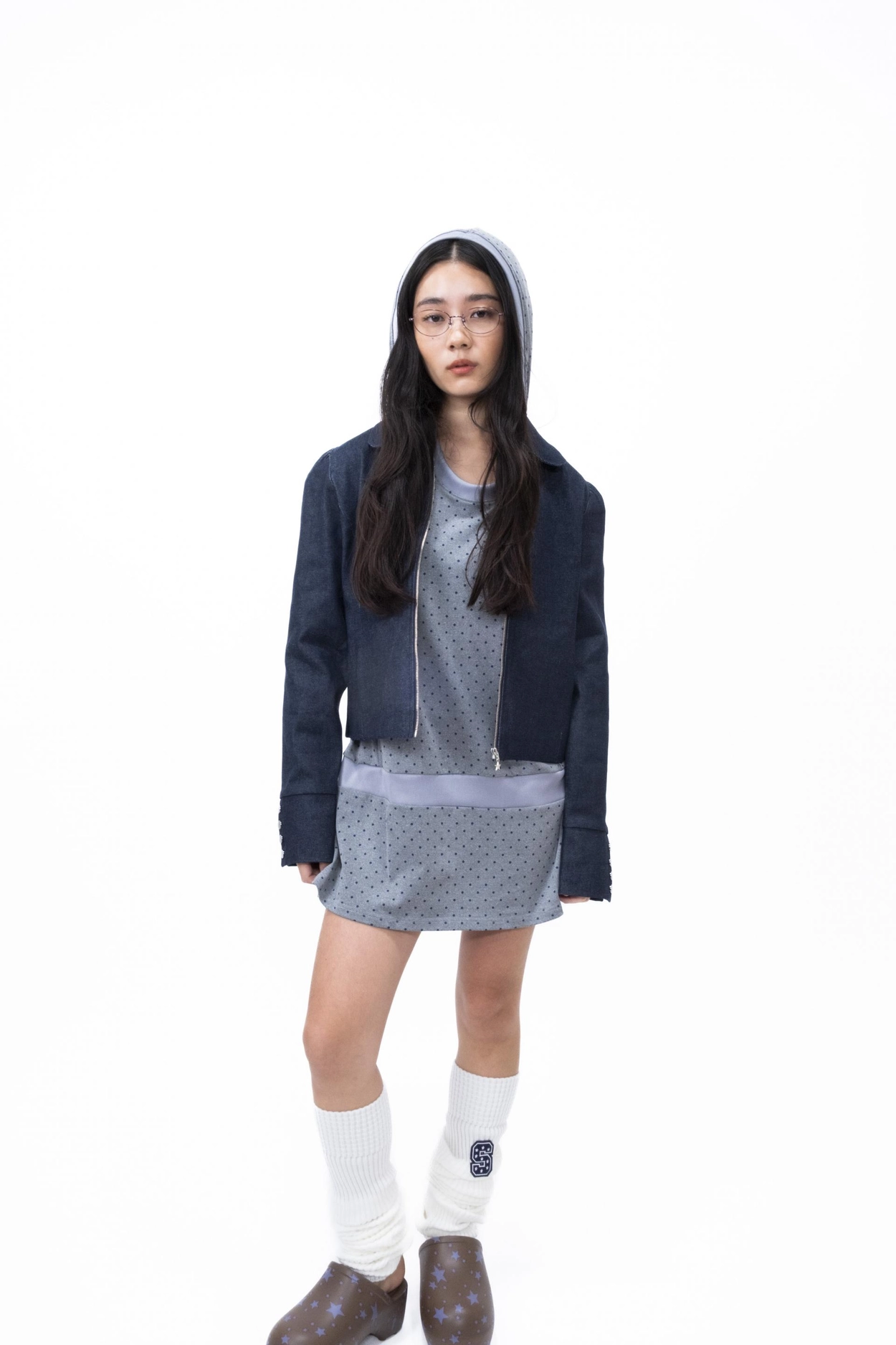 shalomclub MOLA DOT HOODY DRESS 韓国　ドット shalomclub MOLA DOT HOODY DRESS 韓国 ドット