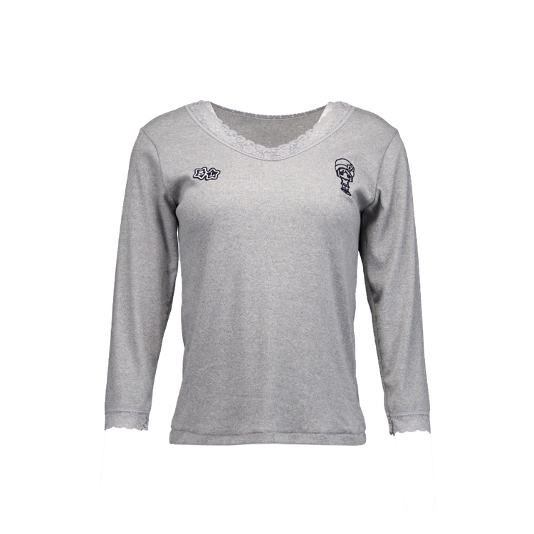 MARO LACE TOP GRAY : SHALOM