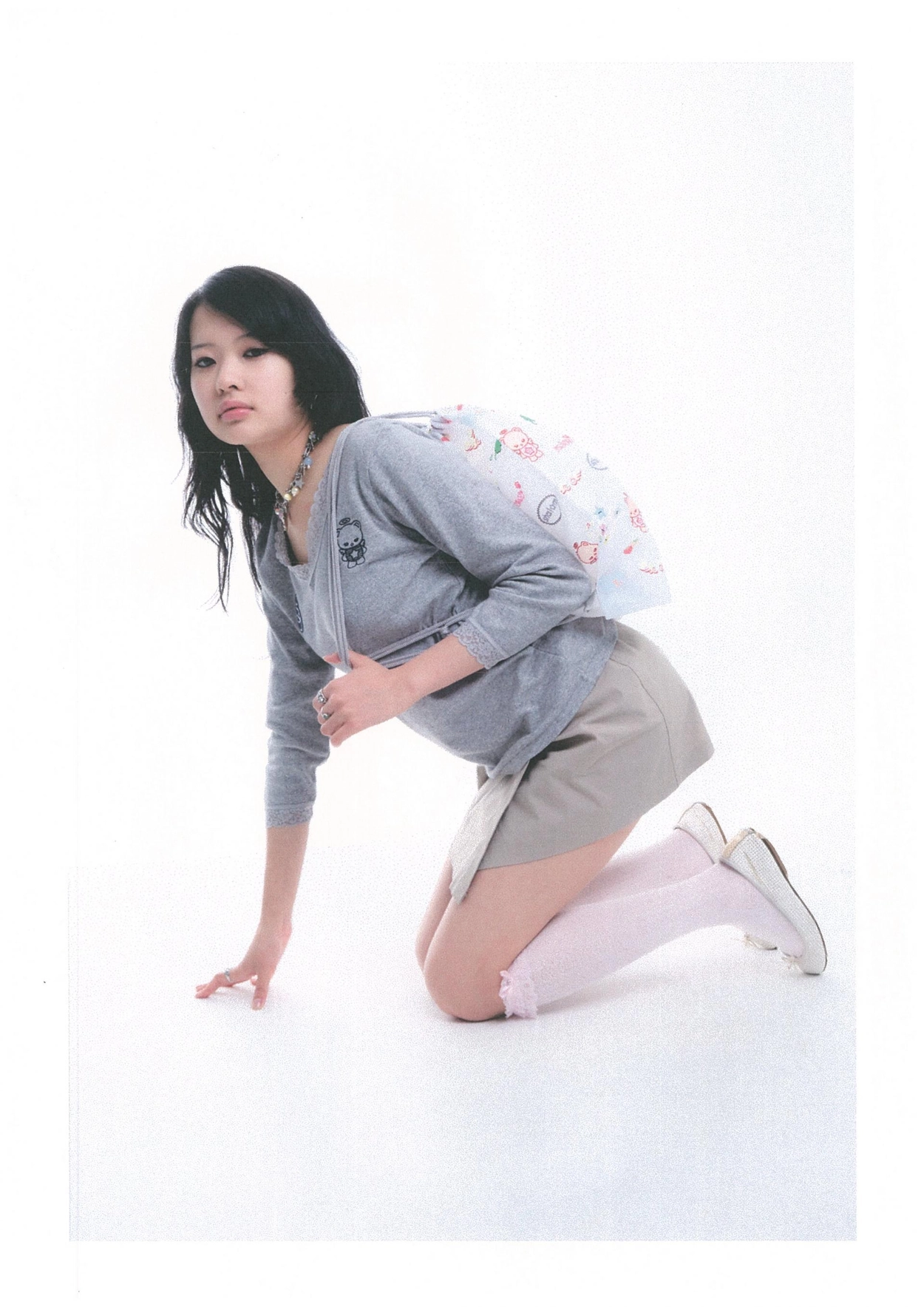 BUDDY LACE TOP GRAY : SHALOM