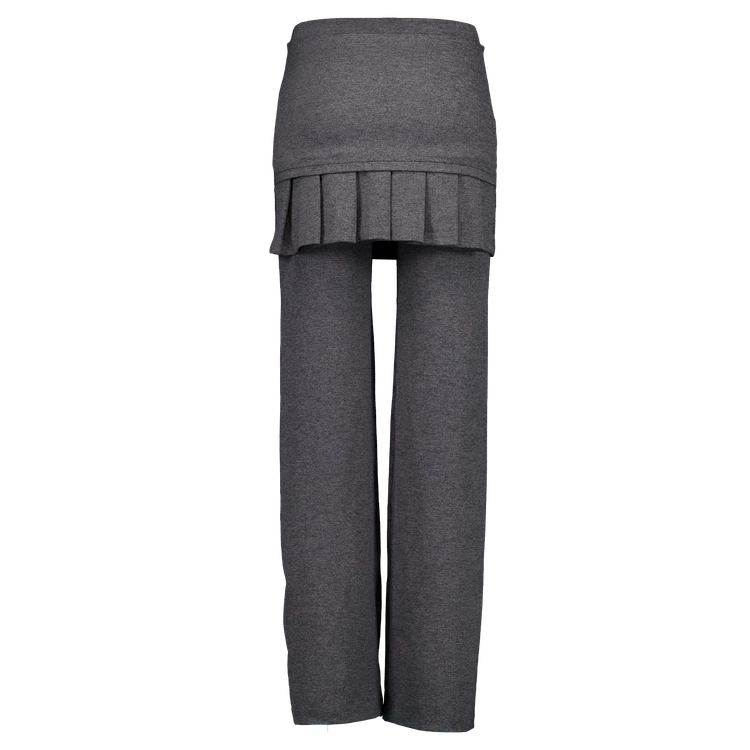 STRETCHING PLEATS PANTS GRAY : SHALOM