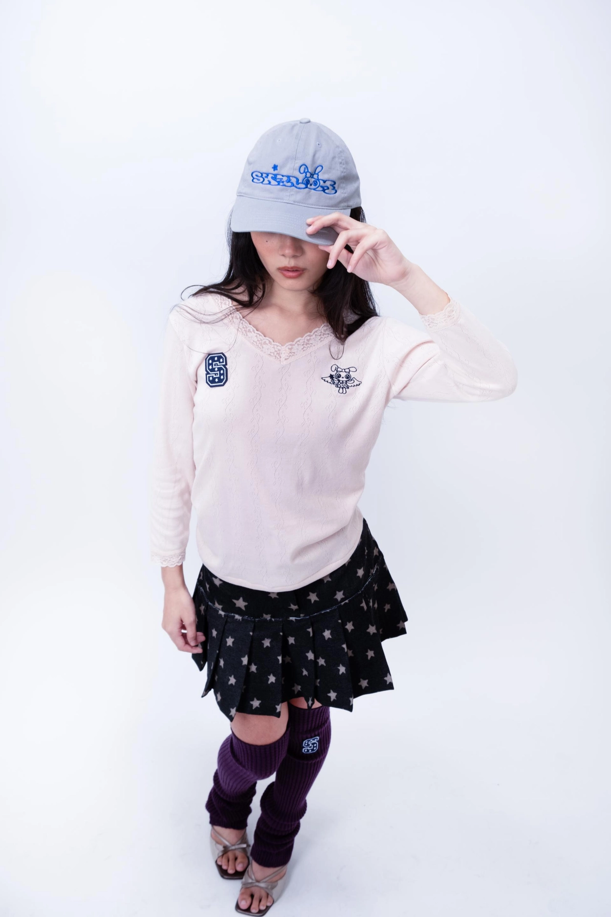 I DON'T KNOW LACE TOP (PEACH) : SHALOM