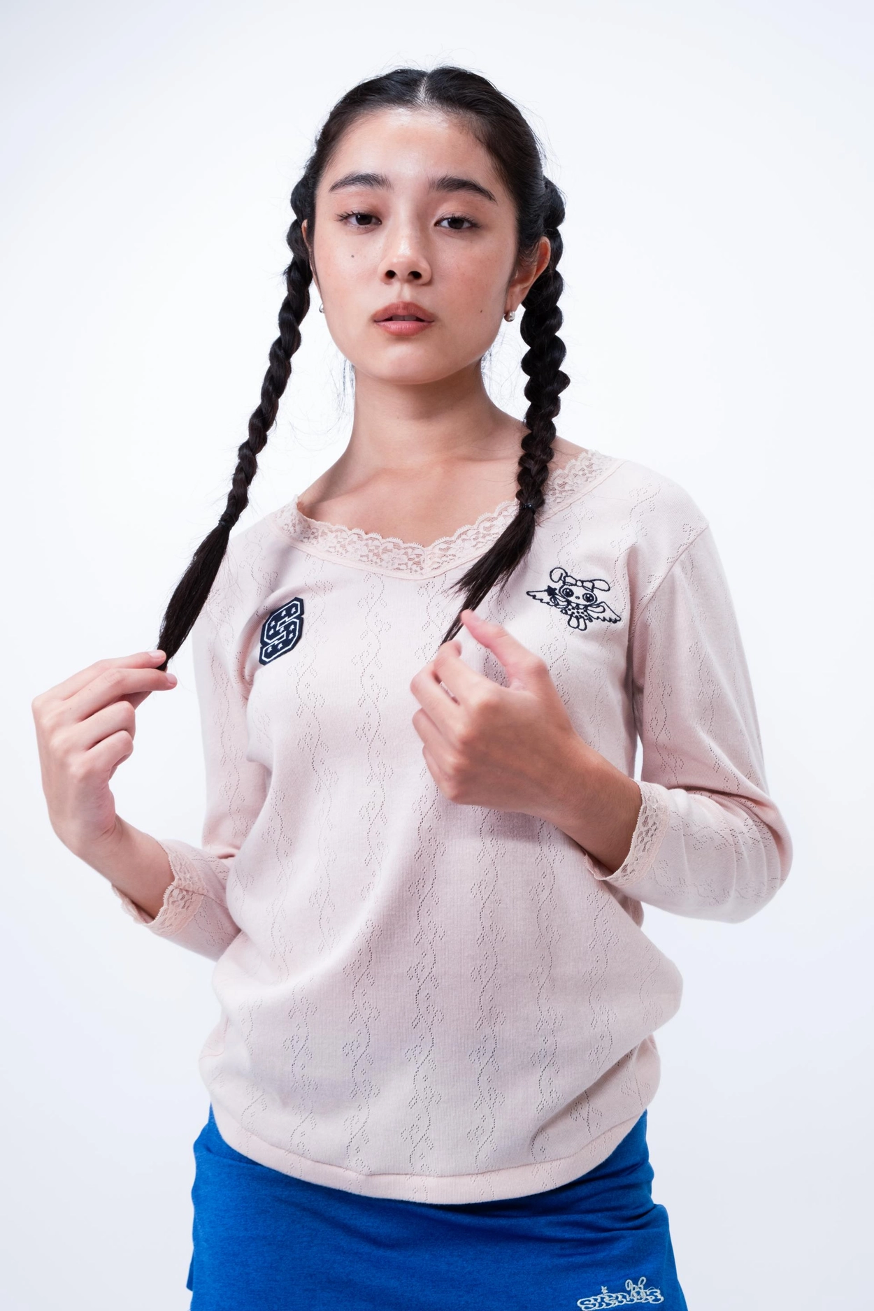 I DON'T KNOW LACE TOP (PEACH) : SHALOM
