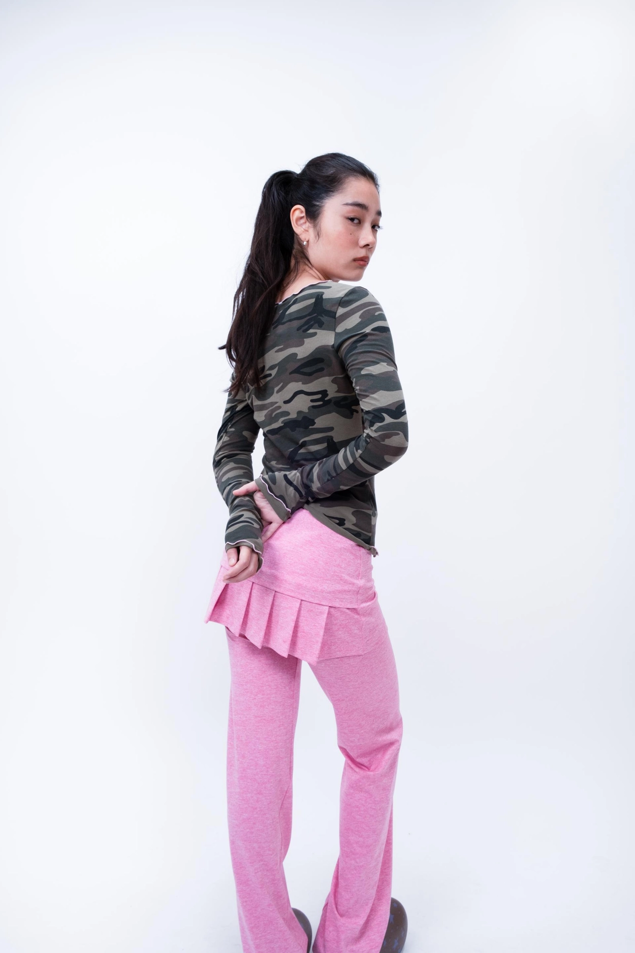 トップス shalom club mola camou long sleeves MOLA CAMOU LONG SLEEVES : SHALOM