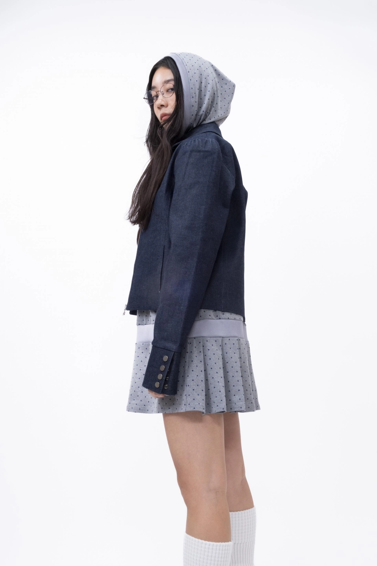 MOLA DOT HOODY DRESS : @s.h.a.l.o.m.c.l.u.b
