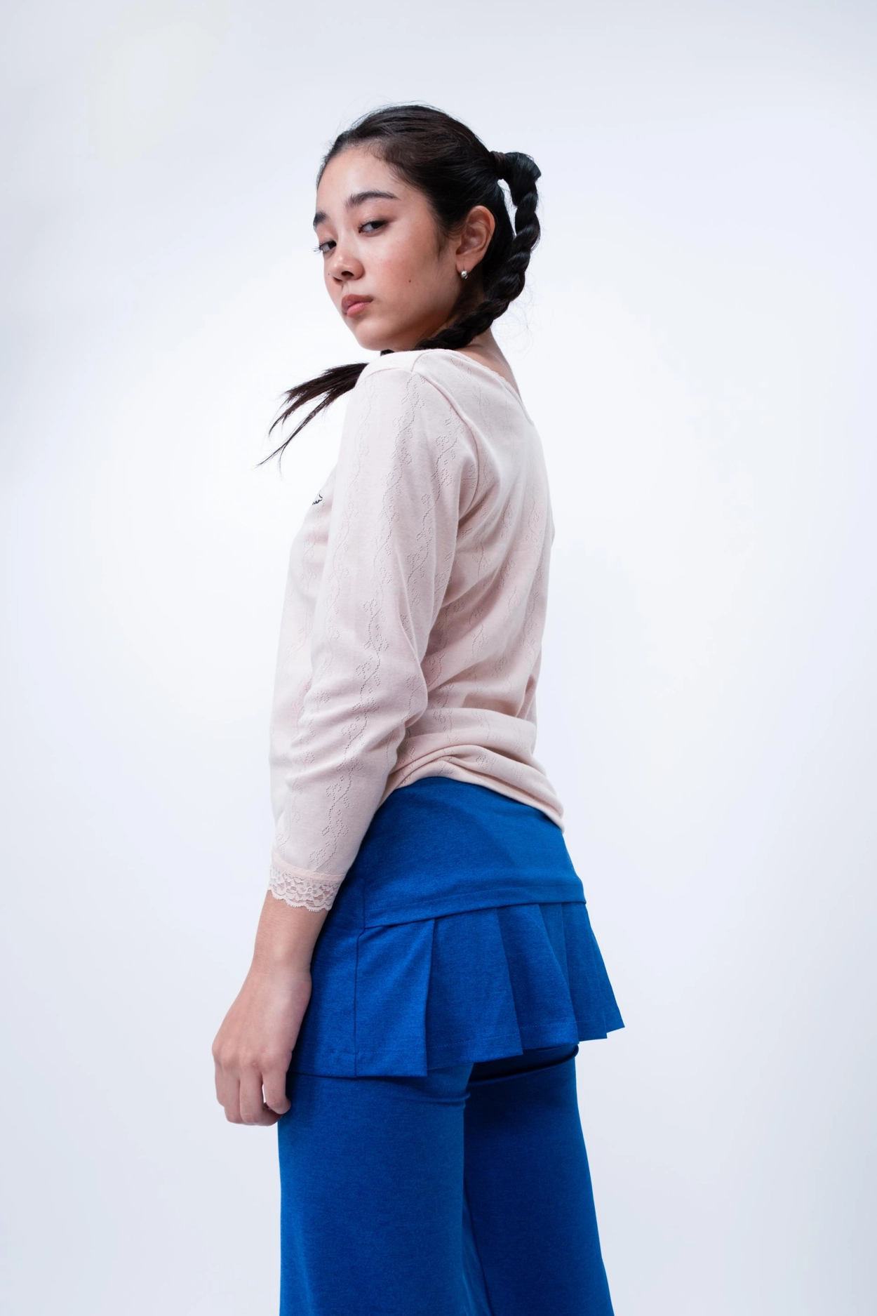 I DON'T KNOW LACE TOP (PEACH) : SHALOM