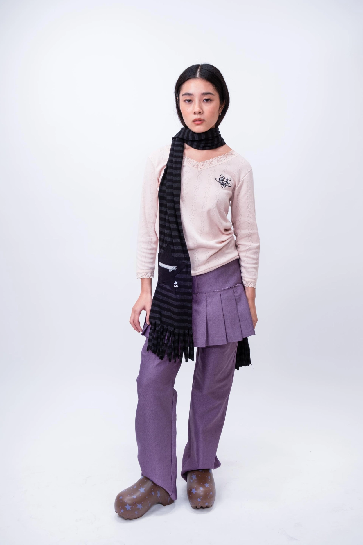 I DON'T KNOW LACE TOP (PEACH) : SHALOM