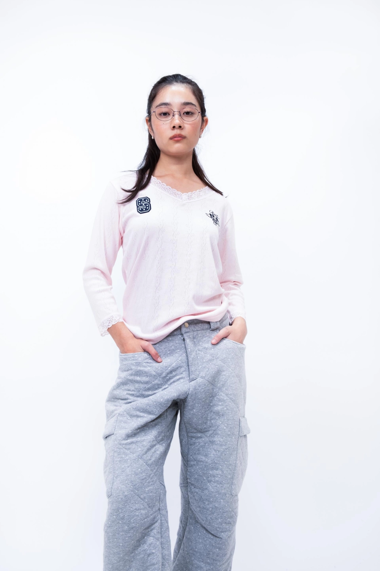 I DON'T KNOW LACE TOP (PINK) : SHALOM