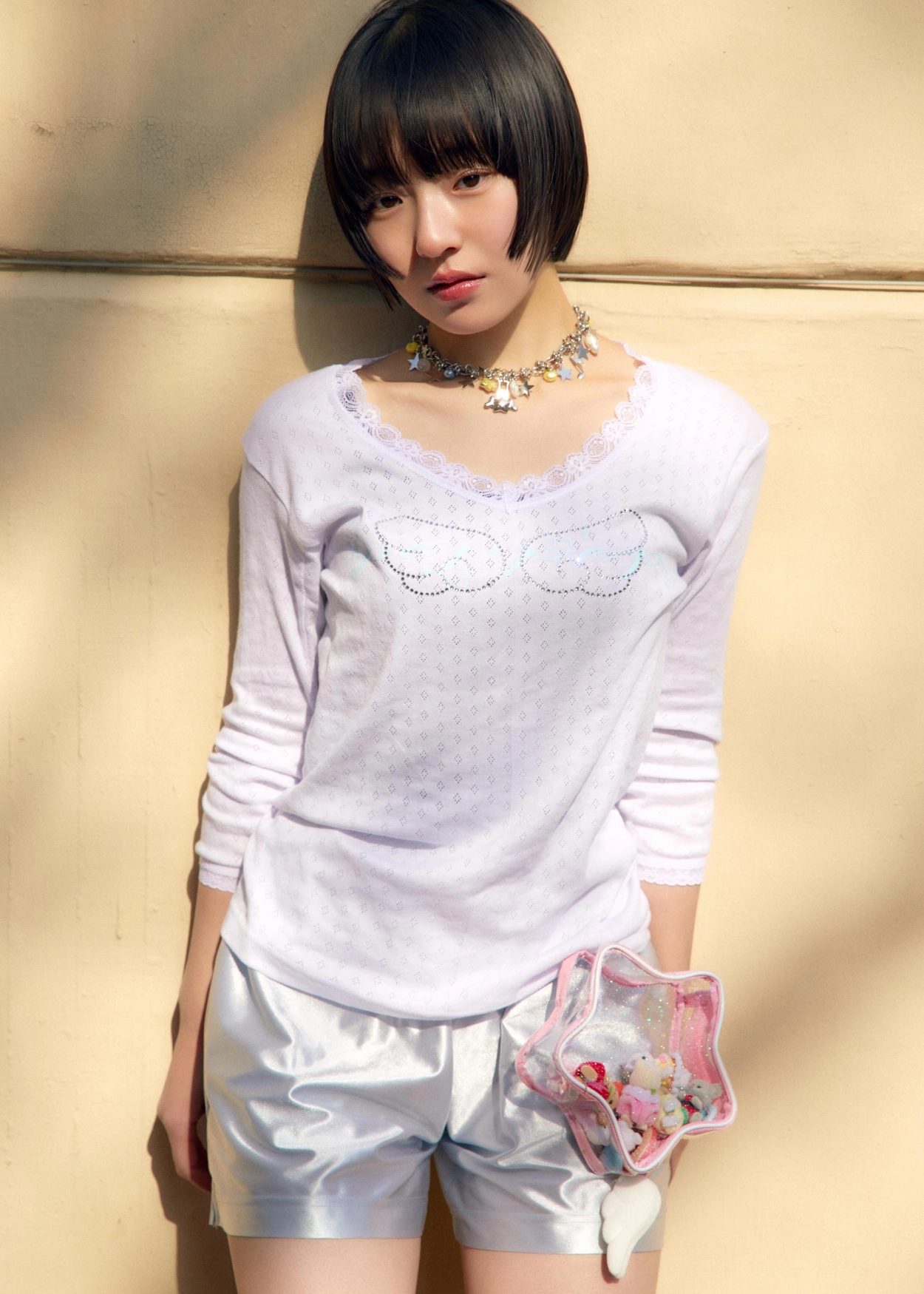 WICHU PANTS SILVER : SHALOM