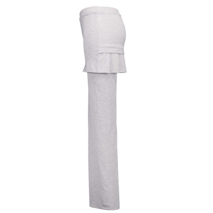 STRETCHING PLEATS PANTS GRAY : SHALOM