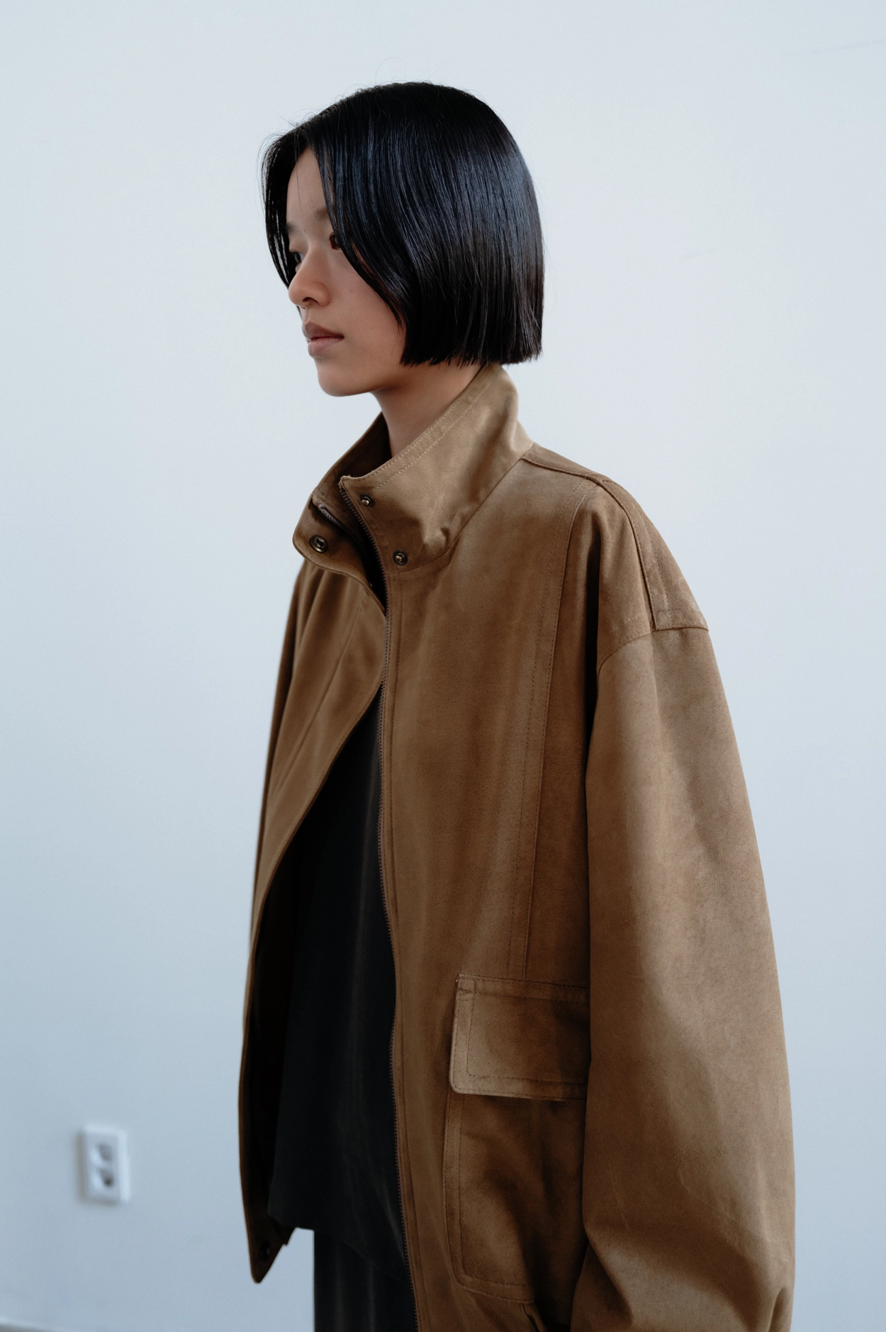 ジャケット・アウター MONOHA Coated cotton work jacket / brown MONOHA | SHOP