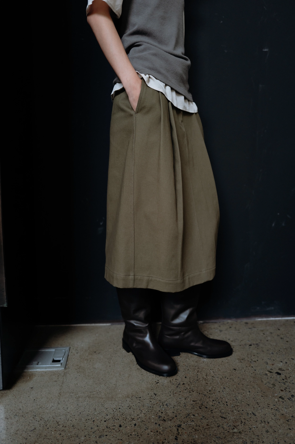 Cotton curve pants monoha 韓国　モノハ MONOHA | SHOP