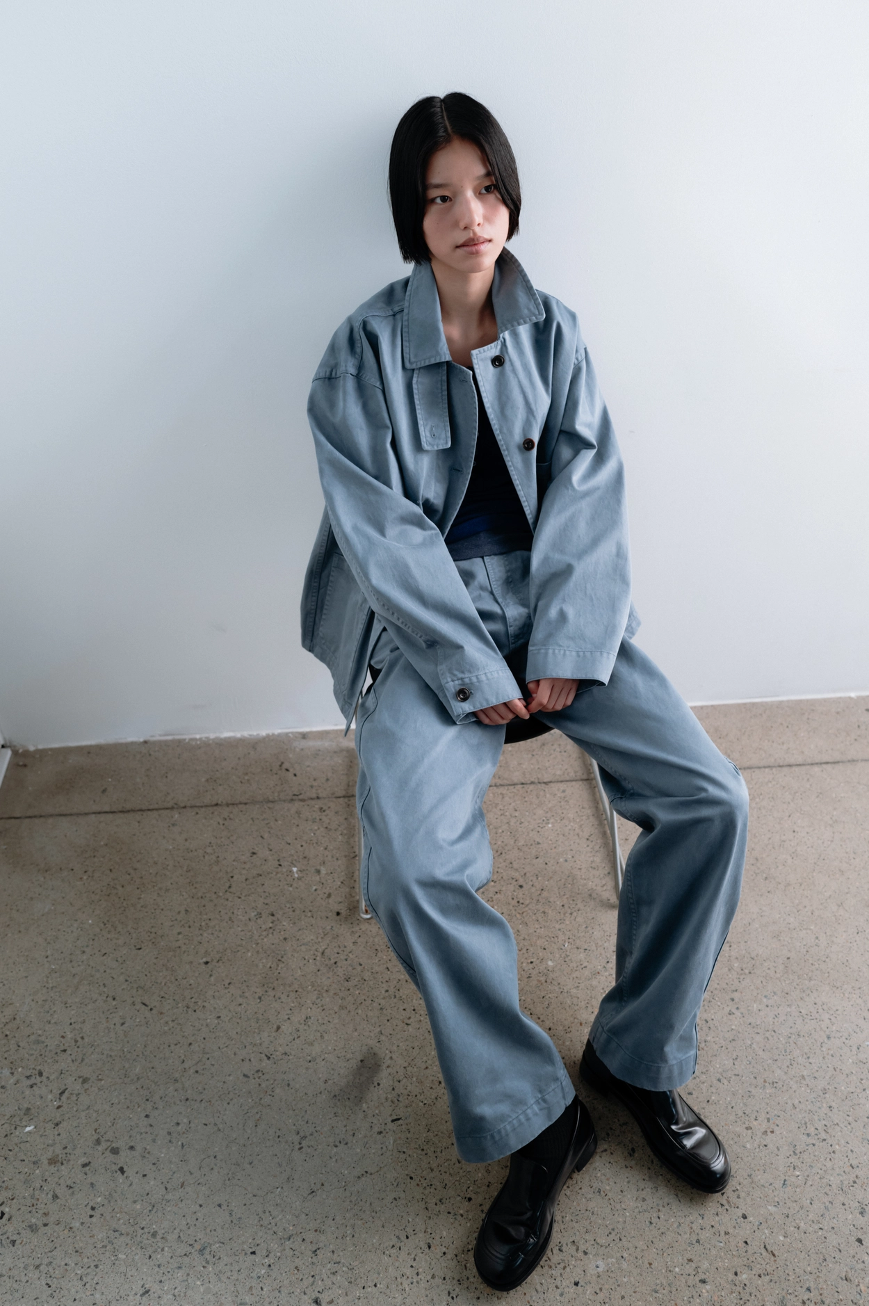 Cotton curve pants monoha 韓国　モノハ MONOHA | SHOP