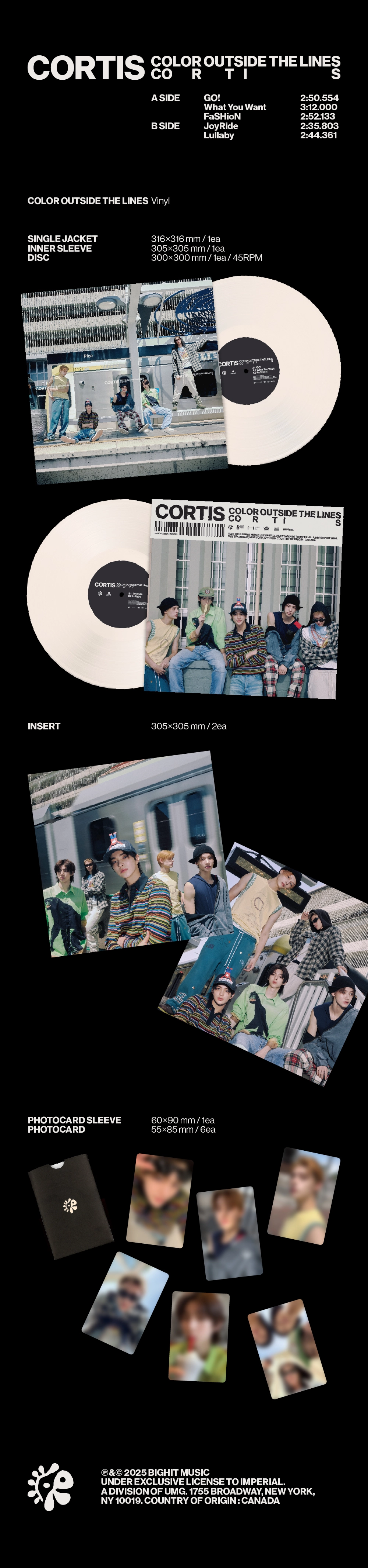 CORTIS (코르티스) - The 1st EP 【COLOR OUTSIDE THE LINES】 (Vinyl